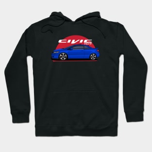 Civic Blue Sea JDM Style Hoodie